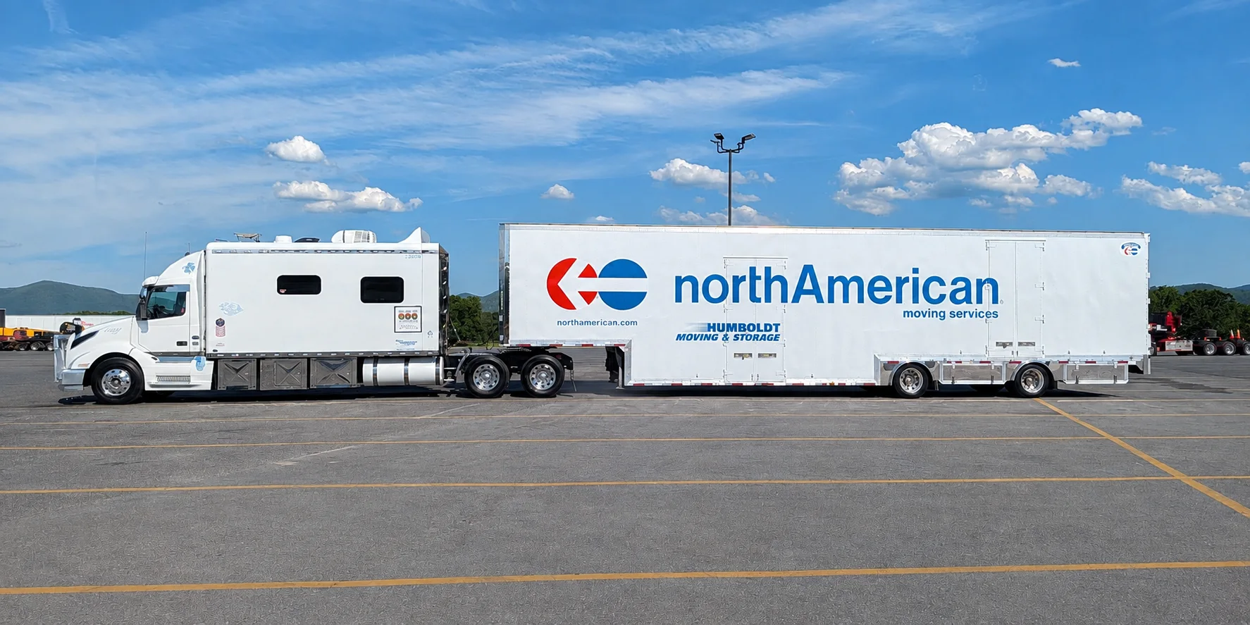Humboldt Moving & Storage long-distance tractor-trailer.